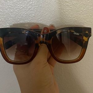 Quay After Hours Womens Square Sunglasses Tortoise